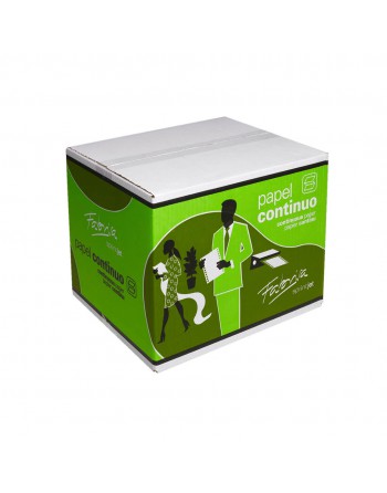 FABRISA CAJA 2500 H PAPEL CONTINUO BLANCO 25x11 PULGADAS 1 HOJAS 2 TREPADOS -15379