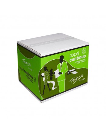 FABRISA CAJA 5000 H PAPEL CONTINUO BLANCO 24X6 PULGADAS 1 HOJAS 2 TREPADOS -15383