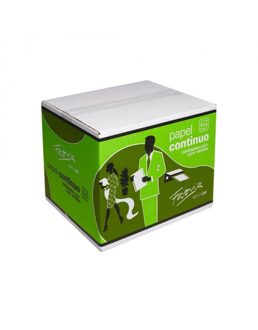FABRISA CAJA 5000 H PAPEL CONTINUO BLANCO 24x6 PULGADAS 1 HOJAS 2 TREPADOS -15383