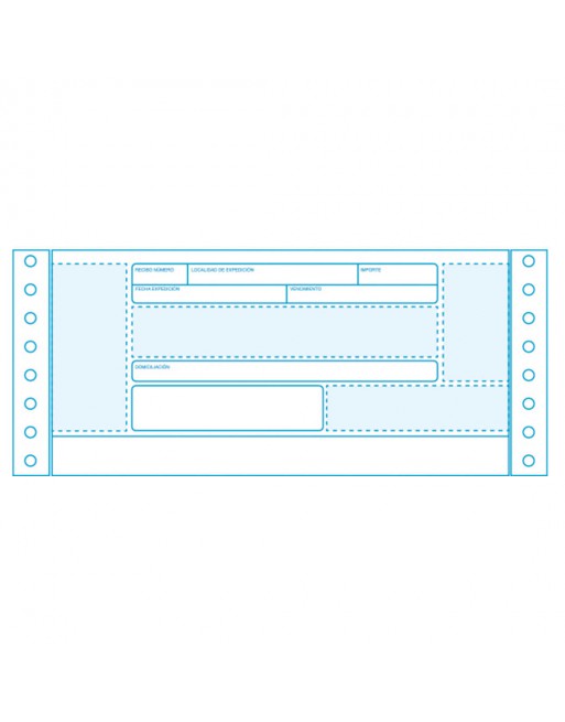 FABRISA CAJA 2500 H PAPEL 90GR CONTINUO RECIBO NEGOCIABLE 24X4 PULGADAS 1 HOJAS 1 TREPADOS -16207