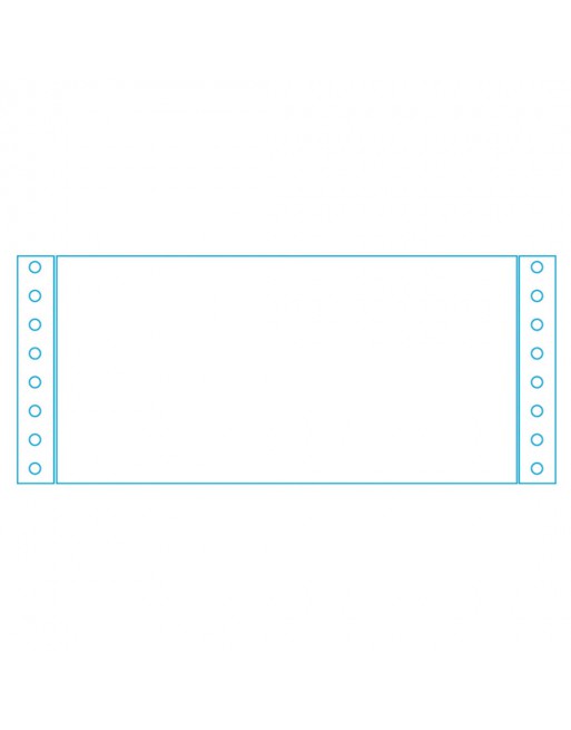 FABRISA CAJA 2500 H PAPEL CONTINUO RECIBO BLANCO 24x4 PULGADAS 1 HOJAS 1 TREPADOS -15385