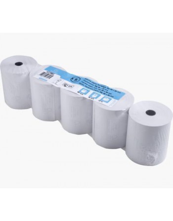 EXACOMPTA 5 ROLLOS DE PAPEL TERMICO PARA REGISTRADORA 80X70MM SIN BPA 43706E