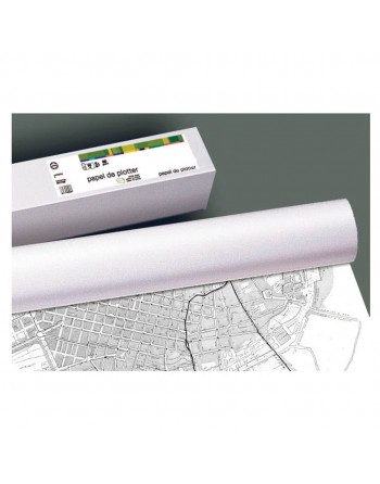 FABRISA ROLLO PLOTTER PLUS ALTA BLANCURA NO ESTUCADO 80G 914X40X50MM -16095