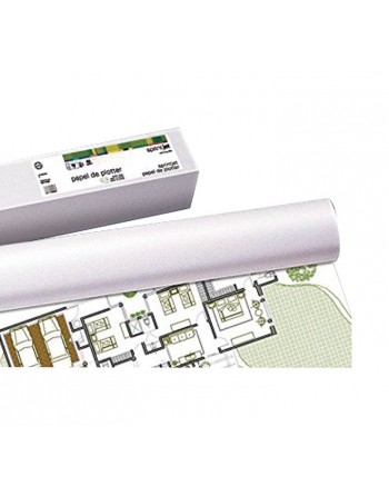 FABRISA ROLLO PLOTTER PLUS BLANCO NO ESTUCADO 80G 610MMX50M BLANCO 24 PULGADAS - 16097