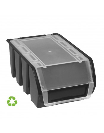 ARCHIVO 2000 GAVETA 0,9 L  APILABLE Y ENCAJABLE CON TAPA 16X11,5X7,5 CM  NEGRA CP14900316C NE