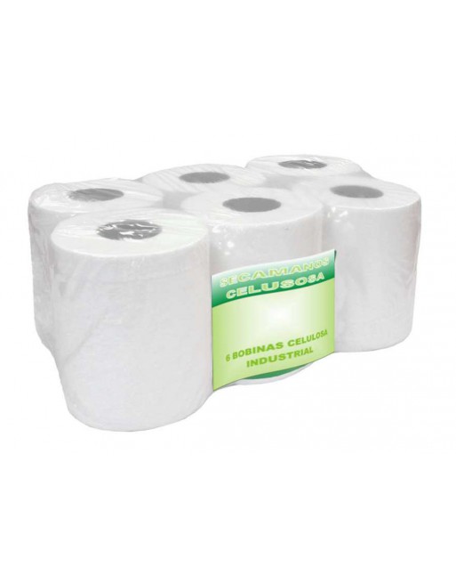 U.QUI BOBINA CELULOSA SECAMANOS PACK 6 UNIDADES -  020005.31