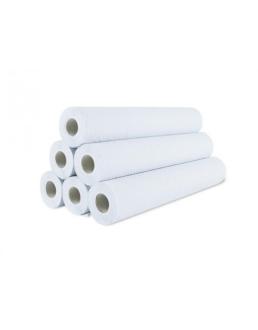 QUI CAJA DE 6 BOBINAS PAPEL CAMILLA ECO LISA 65 1 CAPA PRECORTE CADA 1.8 METROS R1003L 020007.1