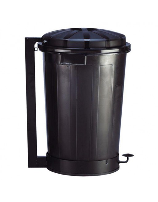 MULTIMARCA CUBO GOLIAT 95LITROS CON TAPA Y PEDAL NEGRO 23393 - 040083.1
