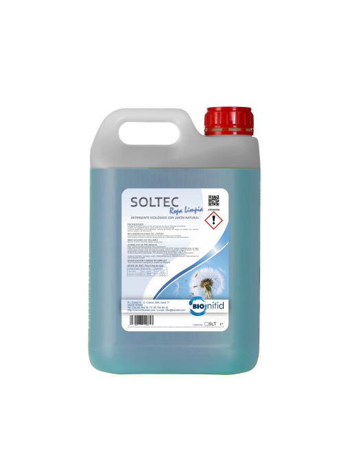 BIONITID GARRAFA DETERGENTE SOLTEC ROPA LIMPIA 5L 244805