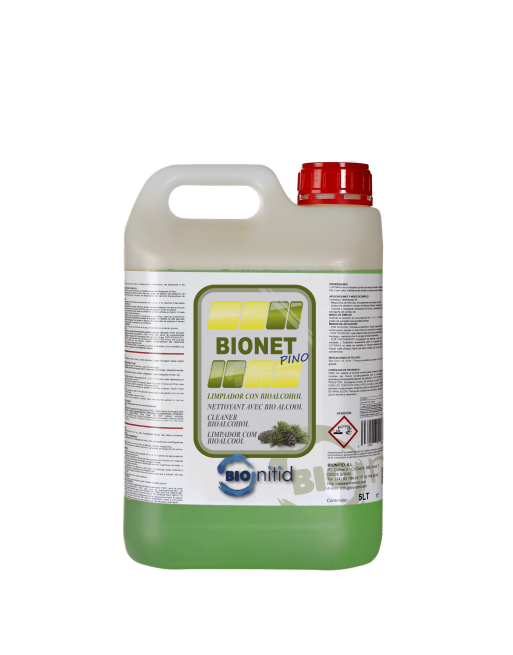 BIONITID GARRAFA FRIEGASUELOS CON BIOALCOHOL BIONET PINO 5L 208105