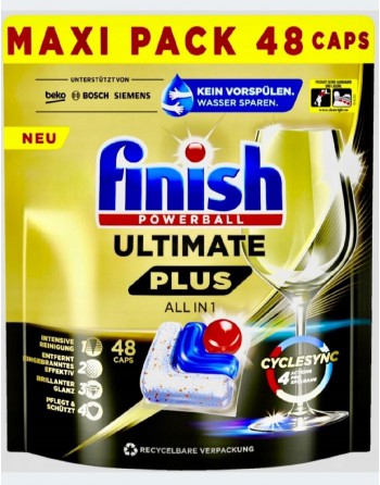 FINISH BOLSA 48 CAPSULAS ULTIMATE EXTRA PODER DESENGRASANTE PLUS ALL IN 1 200475