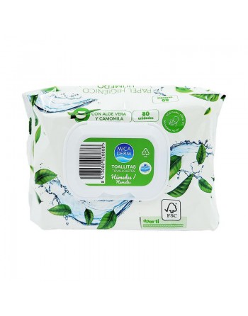 MULTIMARCA PAQUETE 80 TOALLITAS INFANTIL HUMEDA WC CON TAPA 16829