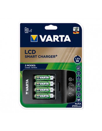 VARTA CARGADOR 4 PILAS SMART CHARGER+ 57684101441