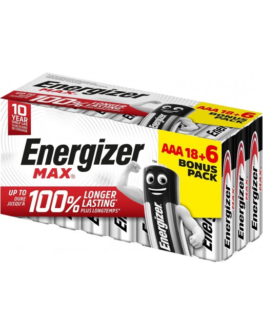 ENERGIZER BL?STER 18+6 PILAS MAX AAA LARGE DURACION - 7638900439083