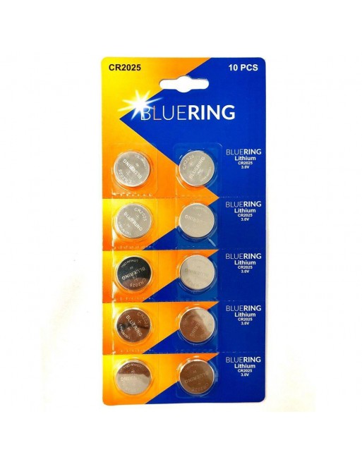 BLUERING 10 PILAS BOTON CR2025 3V LITIO BR895752