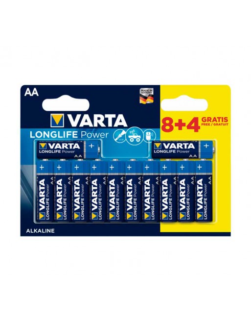 VARTA BLISTER 8+4 PILAS ALCALINA AA LR6 1,5V - 4906121472