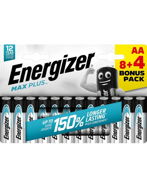 ENERGIZER BLISTER 8+4 PILAS MAX PLUS AA 7638900437386
