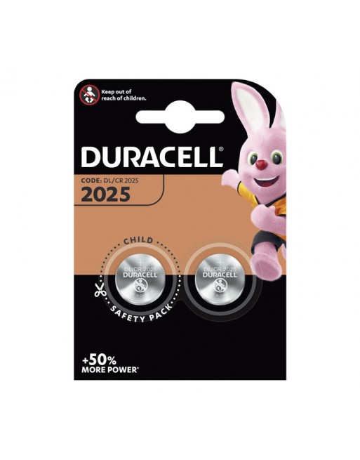 DURACELL BLISTER 2 PILAS BOTON CR2025 3V