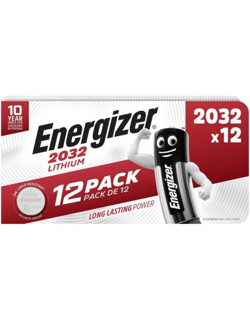 ENERGIZER BLISTER 12 PILAS BOTON LITIO CR2032 7638900453850