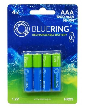 BLUERING 4 PILAS RECARGABLES AAA HR03 BR895837 BR895837