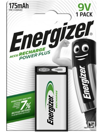 ENERGIZER BLISTER 1 PILA RECARGABLES POWER PLUS 9V 7638900138771