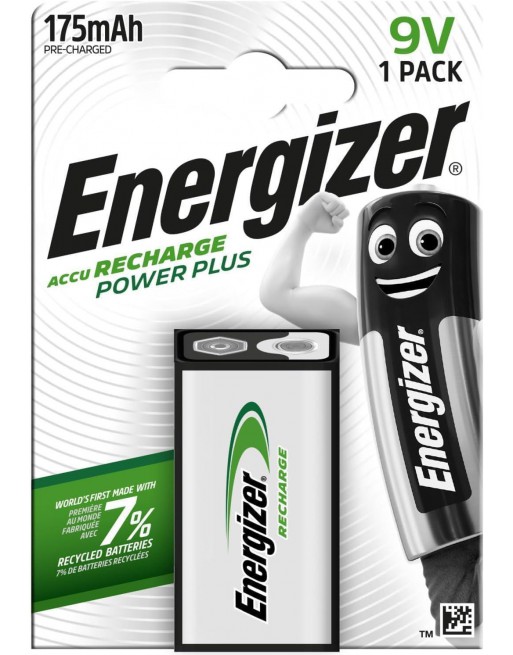 ENERGIZER BLISTER 1 PILA RECARGABLES POWER PLUS 9V 7638900138771