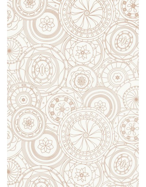 A IMC 500 HOJAS DE PAPEL DE SEDA 50X70 IMAGEN FANTASIA MANDALA NARANJA 84-8095070-1