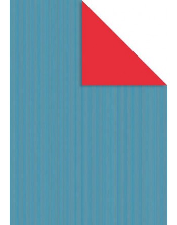 A IMC PAPEL DE REGALO EN BOBINA DE 100 MTS EN CALIDAD GOFRADA LISA A DOBLE CARA TURQUESA-ROJO 84-70370100-1