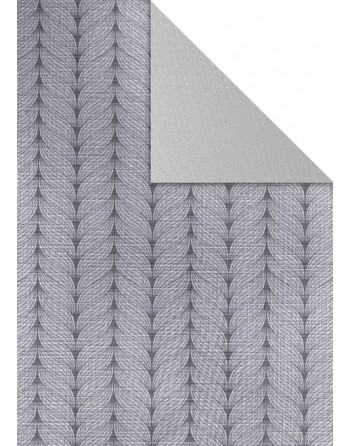 A IMC PAPEL DE REGALO EN BOBINA DE 100 MTS EN CALIDAD GOFRADA CON DISE?O A DOBLE CARA ESPIGA-GRIS 84-70370100-1
