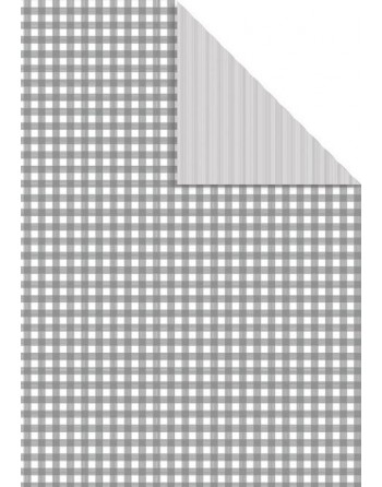 A IMC PAPEL DE REGALO EN BOBINA DE 100 MTS EN CELULOSA MATE CON DISE?O A DOBLE CARA MANTEL GRIS 84-406100-1