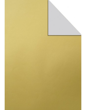 A IMC PAPEL DE REGALO EN BOBINA DE 100 MTS EN CELULOSA SATINADA COLORES LISOS DOBLE CARA ORO-PLATA 84-304100-1