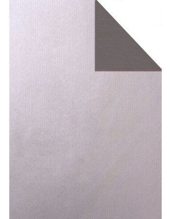 A IMC PAPEL DE REGALO EN BOBINA DE 100 MTS EN CELULOSA MATE COLOR LISO A DOBLE CARA GRIS-PLATA 84-405100-1