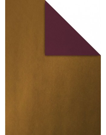 A IMC PAPEL DE REGALO EN BOBINA DE 100 MTS EN KRAFT VERJURADO COLOR LISO A DOBLE CARA COBRE-MORADO 84-404100-1