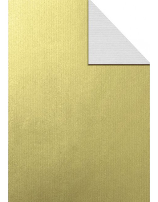 A IMC PAPEL DE REGALO EN BOBINA DE 100 MTS EN KRAFT VERJURADO COLOR LISO A DOBLE CARA ORO-NEGRO 84-404100-1