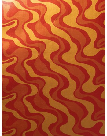 A IMC PAPEL DE REGALO EN BOBINA DE 100 MTS EN PAPEL GOFRADO CON TEXTURA DISE?O ONDULADO NARANJA 84-70270100-1