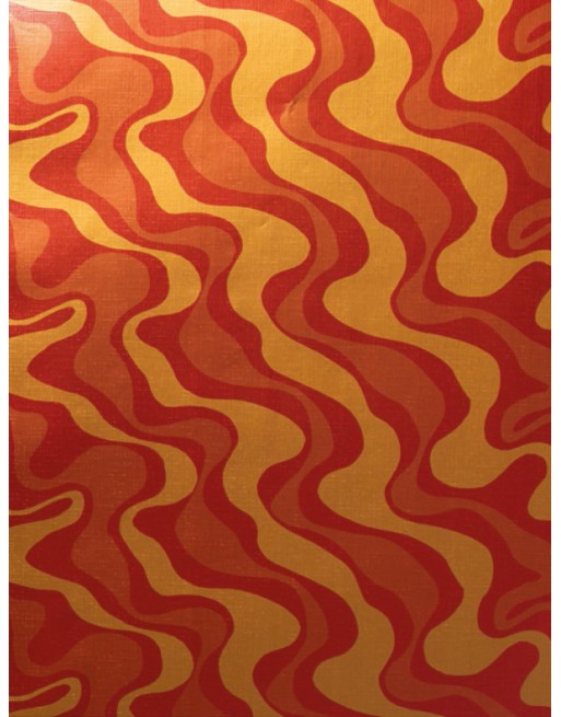 A IMC PAPEL DE REGALO EN BOBINA DE 100 MTS EN PAPEL GOFRADO CON TEXTURA DISE?O ONDULADO NARANJA 84-70270100-1