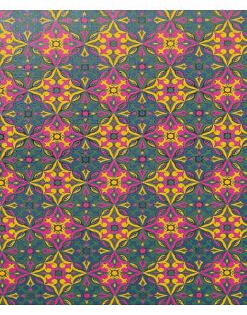 A IMC PAPEL DE REGALO EN BOBINA DE 100 MTS EN PAPEL GOFRADO CON TEXTURA DISE?OCALEIDOSCOPIO VERDE 84-70270100-1