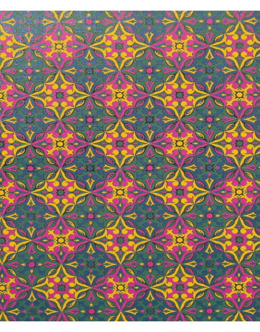 A IMC PAPEL DE REGALO EN BOBINA DE 100 MTS EN PAPEL GOFRADO CON TEXTURA DISE?OCALEIDOSCOPIO VERDE 84-70270100-1