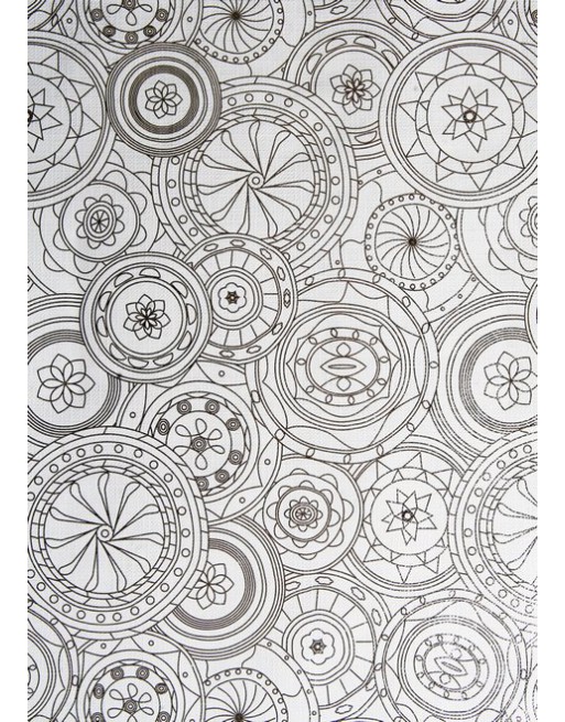 A IMC PAPEL DE REGALO EN BOBINA DE 100 MTS EN PAPEL GOFRADO CON TEXTURA DISE?O MANDALA BLANC0 84-70270100-1