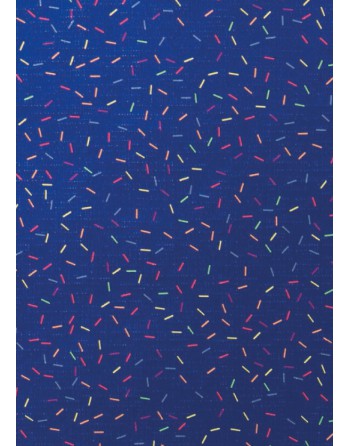 IMC PAPEL DE REGALO EN BOBINA DE 100 MTS EN PAPEL GOFRADO CON TEXTURA DISE?O BACTERIAS AZUL 84-70270100-1