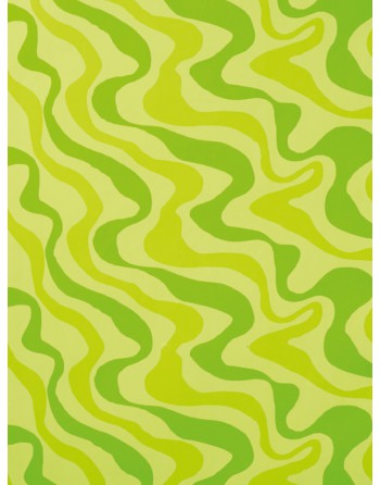 IMC PAPEL DE REGALO EN BOBINA DE 100 MTS EN CELULOSA SATINADA DISE?O FANTASIAONDULADO VERDE 84-302100-1