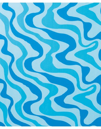 A IMC PAPEL DE REGALO EN BOBINA DE 100 MTS EN CELULOSA SATINADA DISE?O FANTASIA ONDULADO AZUL 84-302100-1