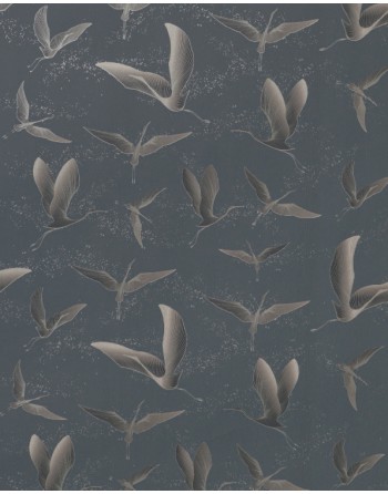 A IMC PAPEL DE REGALO EN BOBINA DE 100 MTS EN CELULOSA SATINADA DISE?O FANTASIA CIGUE?A GRIS 84-302100-1