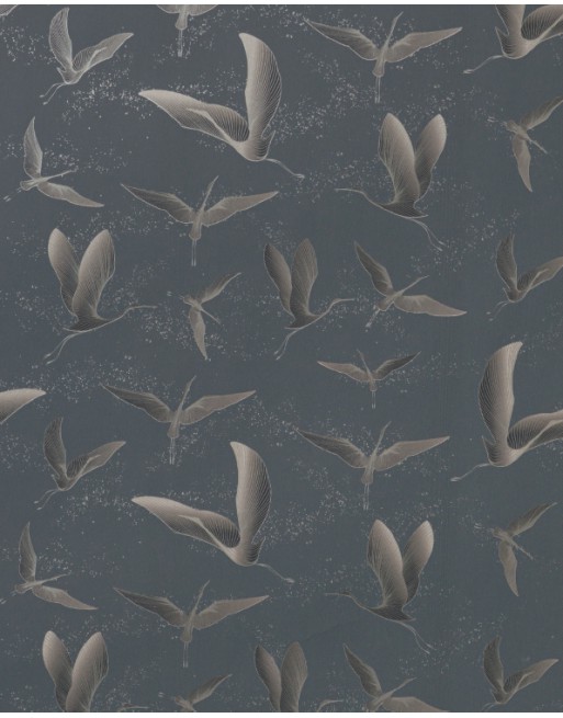 A IMC PAPEL DE REGALO EN BOBINA DE 100 MTS EN CELULOSA SATINADA DISE?O FANTASIA CIGUE?A GRIS 84-302100-1