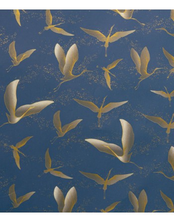 IMC PAPEL DE REGALO EN BOBINA DE 100 MTS EN CELULOSA SATINADA DISE?O FANTASIA CIGUE?A AZUL 84-302100-1