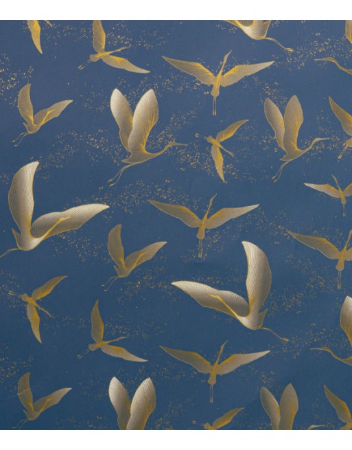 IMC PAPEL DE REGALO EN BOBINA DE 100 MTS EN CELULOSA SATINADA DISE?O FANTASIA CIGUE?A AZUL 84-302100-1