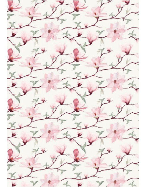 A IMC PAPEL DE REGALO EN BOBINA DE 100 MTS EN CELULOSA SATINADA DISE?O FANTASIA FLOR ROSA 84-302100-1