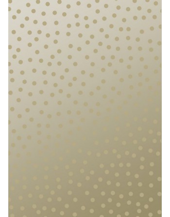 A IMC PAPEL DE REGALO EN BOBINA DE 100 MTS EN CELULOSA SATINADA DISE?O FANTASIA TOPO PEQUE?O ORO 84-302100-1