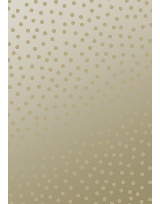 A IMC PAPEL DE REGALO EN BOBINA DE 100 MTS EN CELULOSA SATINADA DISE?O FANTASIA TOPO PEQUE?O ORO 84-302100-1