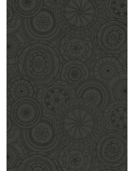 A IMC PAPEL DE REGALO EN BOBINA DE 100 MTS EN CELULOSA SATINADA DISE?O FANTASIA ENGRANAGE NEGRO 84-302100-1